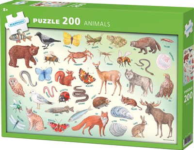 200 bitars pussel Animals
