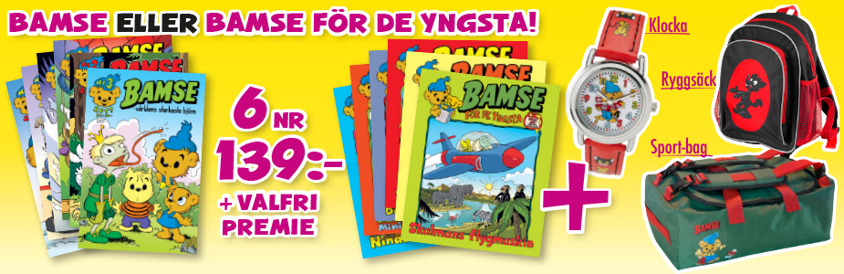 Bamse.se + Din Tidning banner mars
