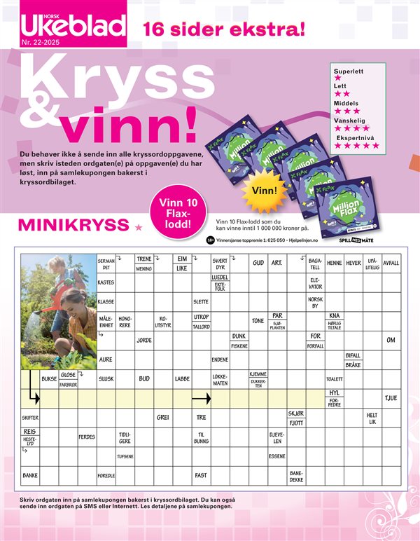 Norsk Ukeblad Kryssord