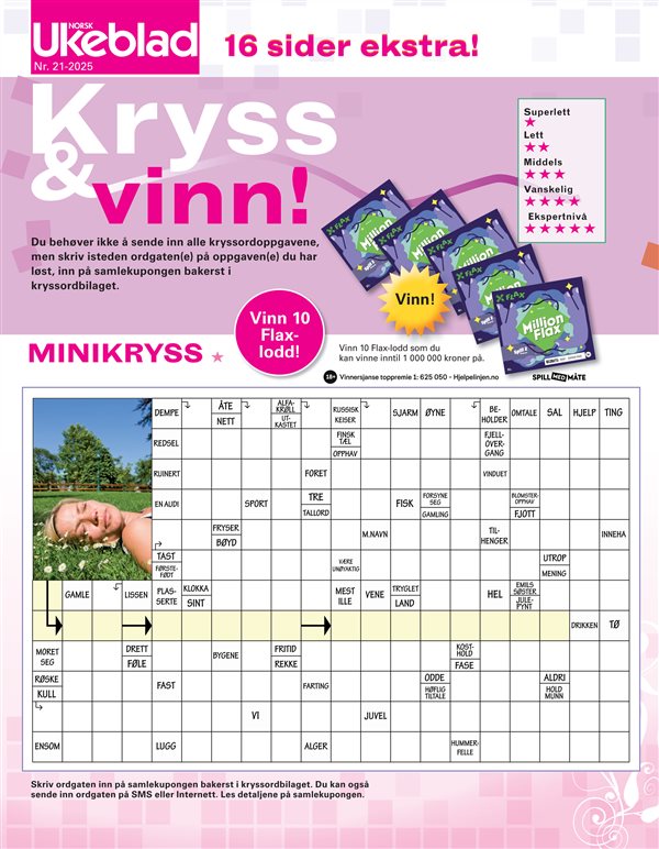Norsk Ukeblad Kryssord