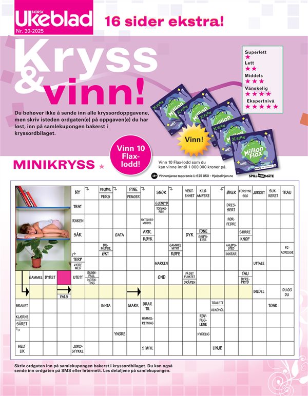 Norsk Ukeblad Kryssord