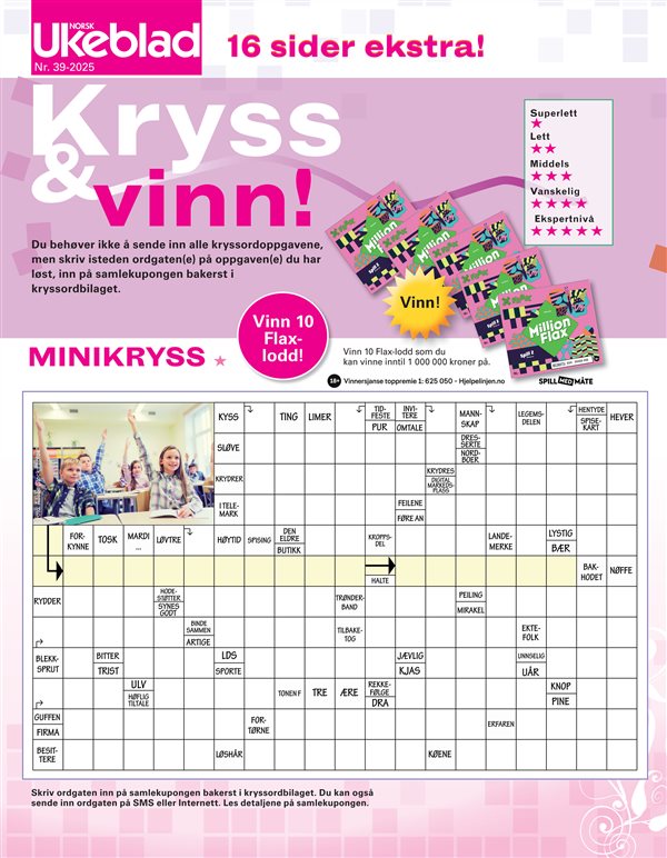Norsk Ukeblad Kryssord