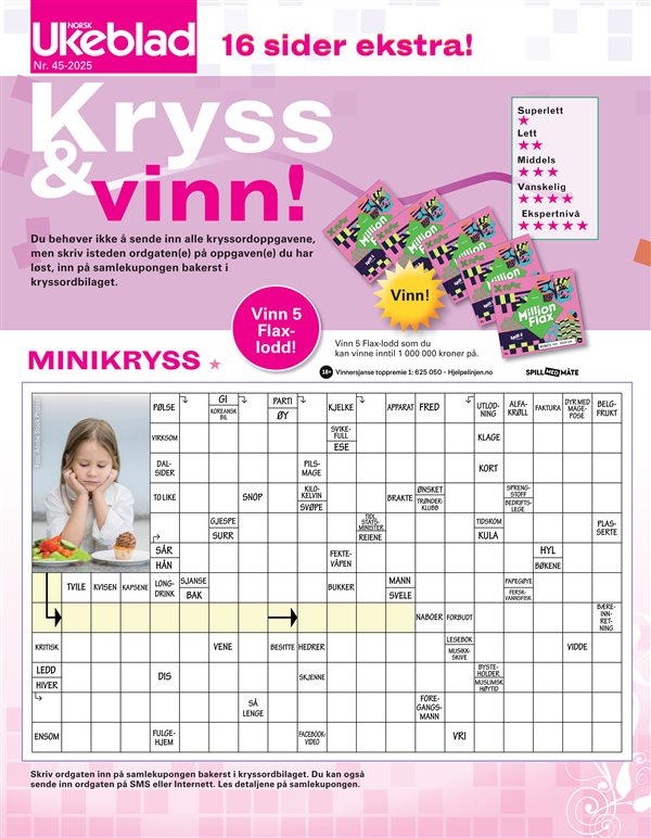 Norsk Ukeblad Kryssord